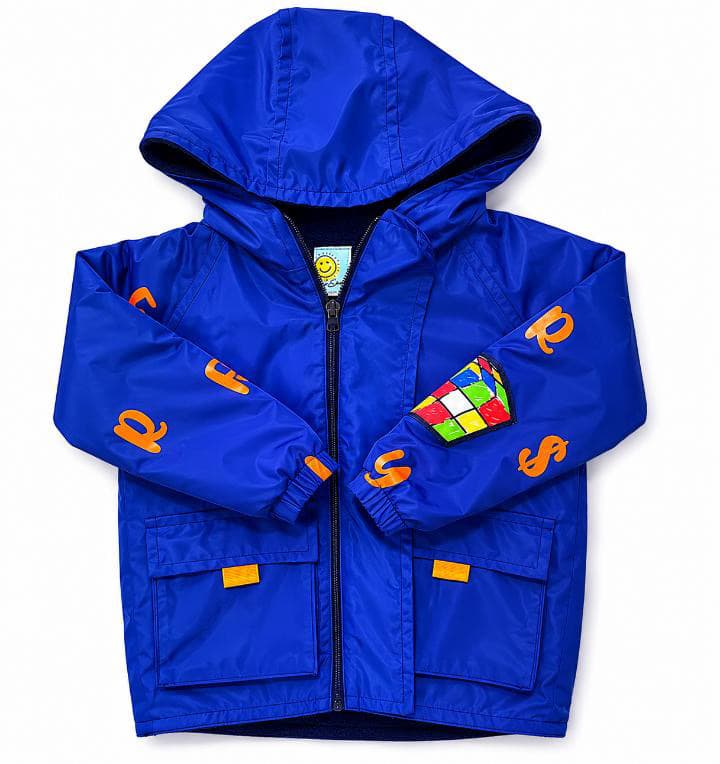 Chaqueta infantil con capota y cierre frontal